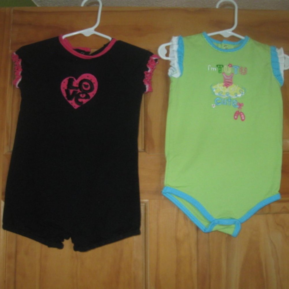 5/$20 Girls Okie-Dokie Romper/Bodysuit Bundle
